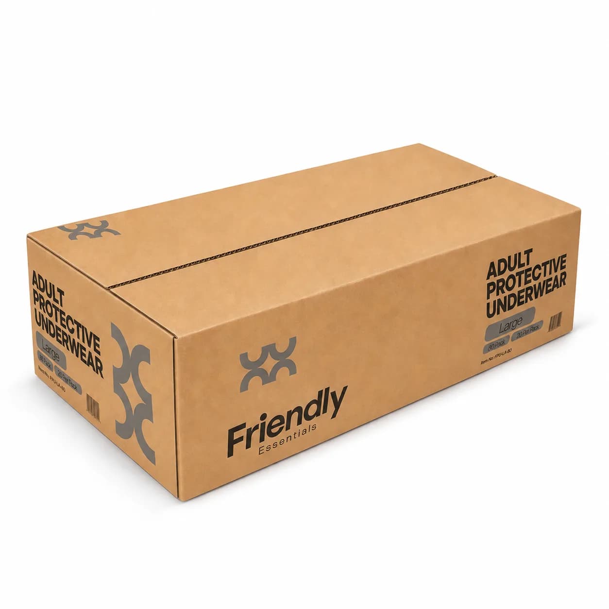 Moderate Absorbency Protective Underwear — Large · Case of 80