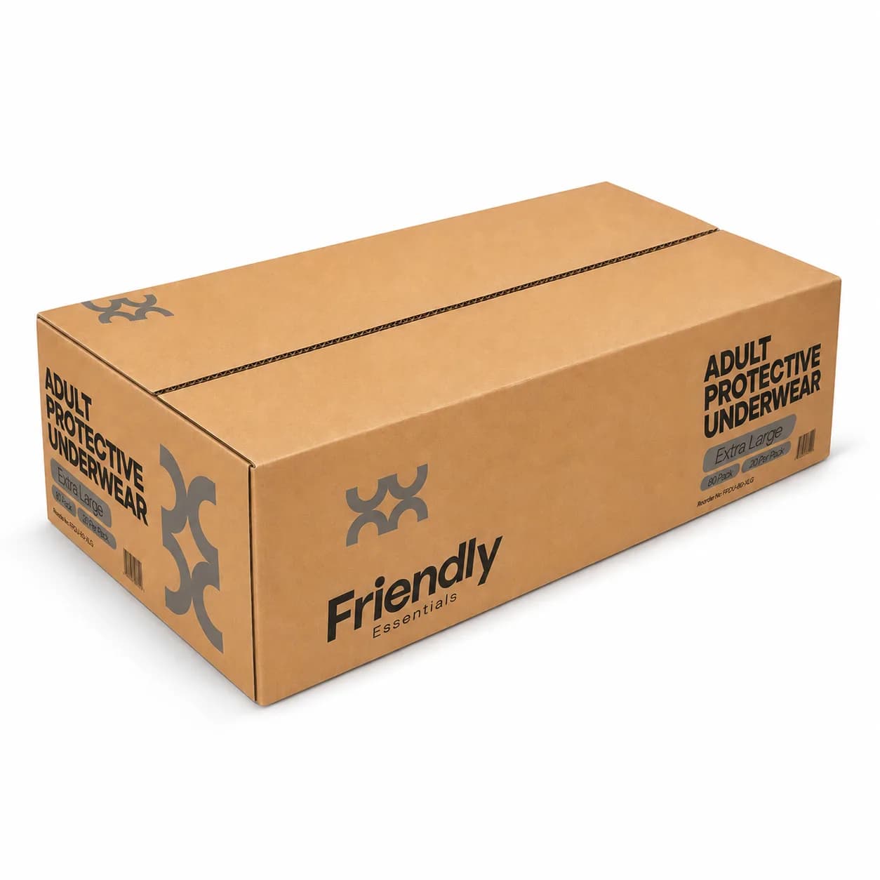 Moderate Absorbency Protective Underwear — Extra Large · Case of 80