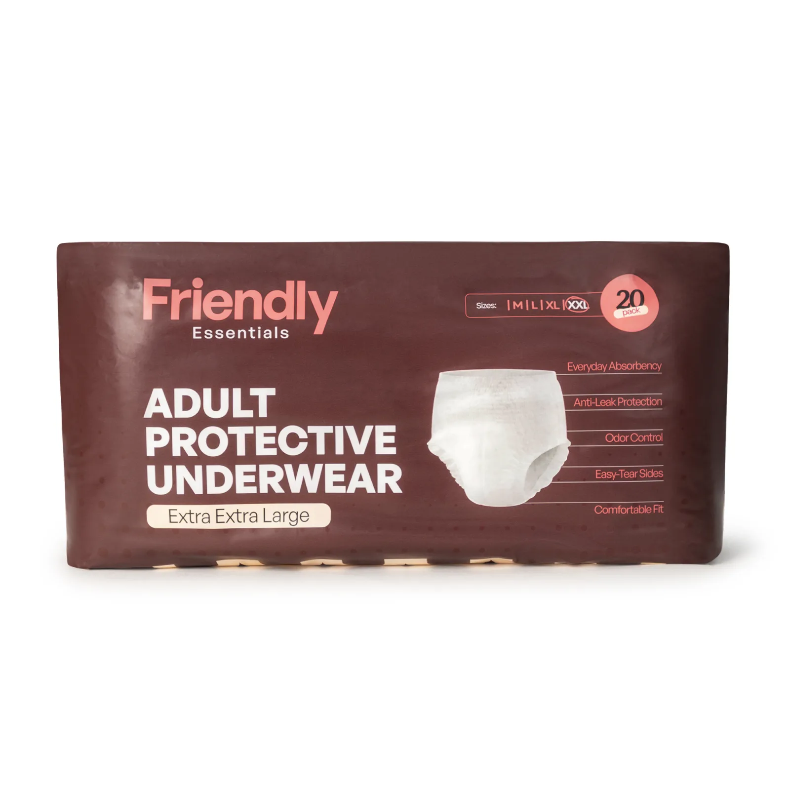Moderate Absorbency Protective Underwear — Extra Extra Large · Pack of 20