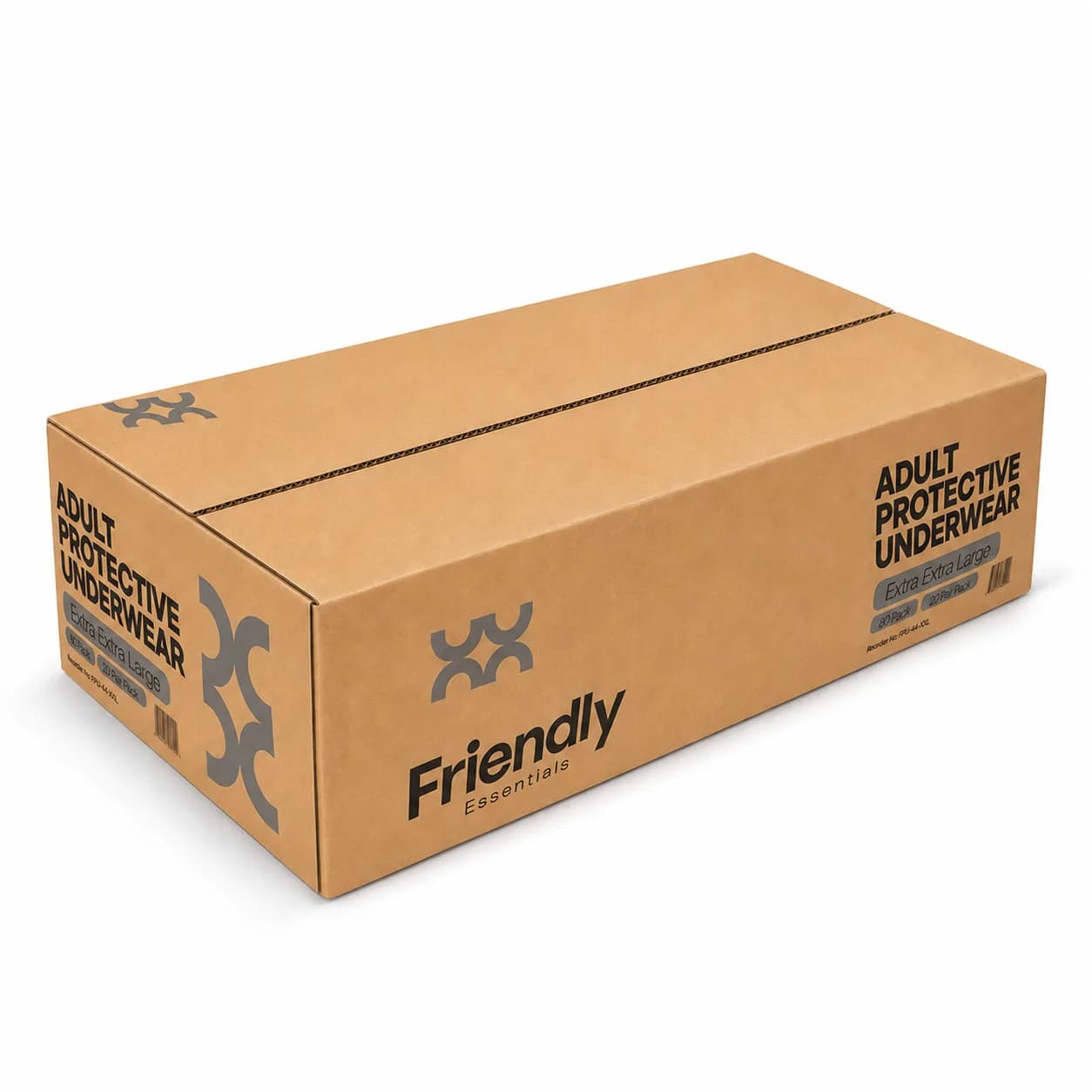 Moderate Absorbency Protective Underwear — Extra Extra Large · Case of 80